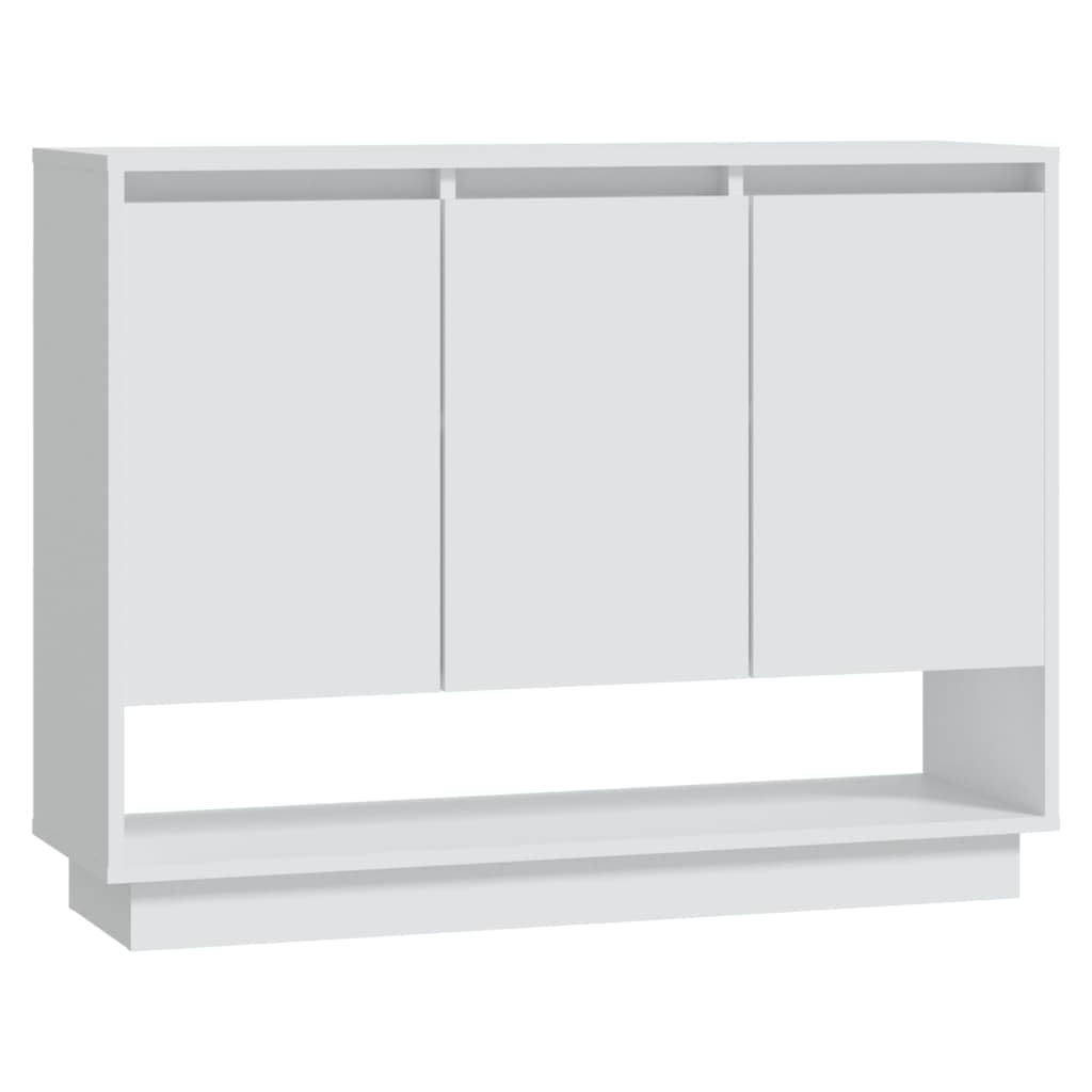 vidaXL Möbel Sideboard 3 Türen Weiß 97x31x75cm Holzwerkstoff