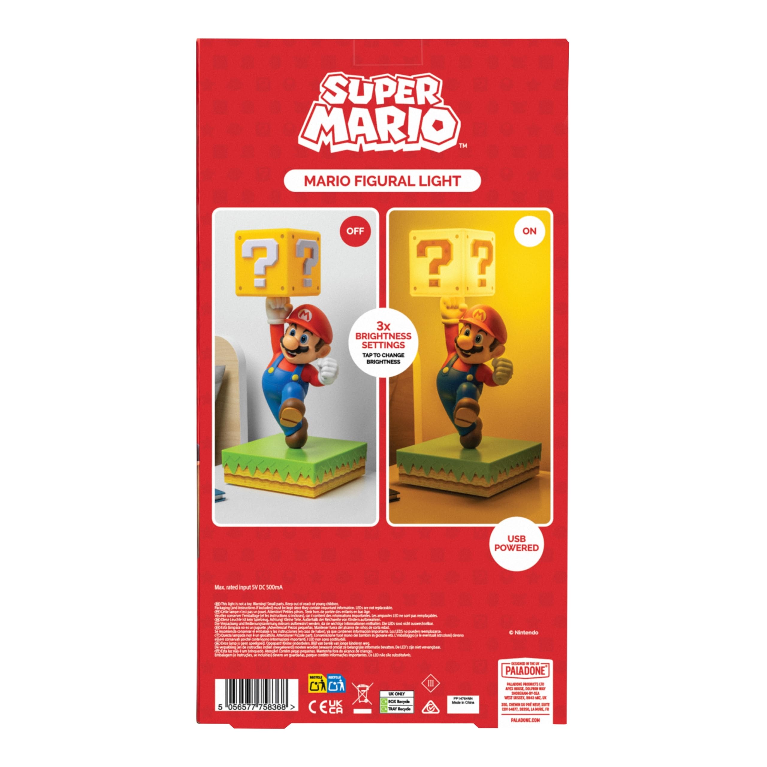 Paladone Lighting Super Mario Diorama Lampe Touch 35cm USB