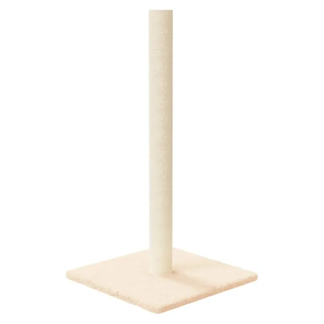 vidaXL Kratzsäule Creme 35x35x70cm Sisal Plüsch Katze
