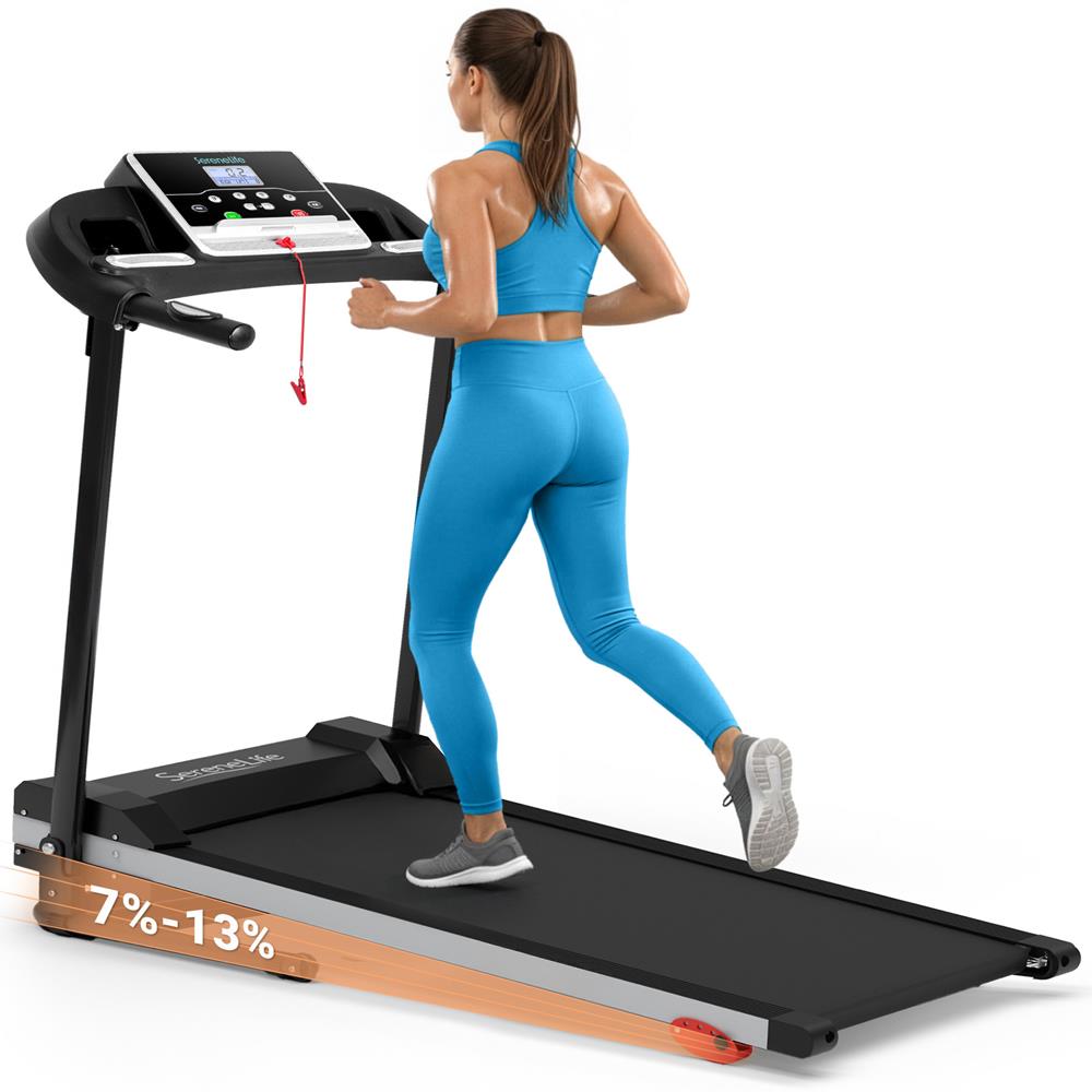 Serenelife Laufband klappbar Heim Bluetooth 12 Programme