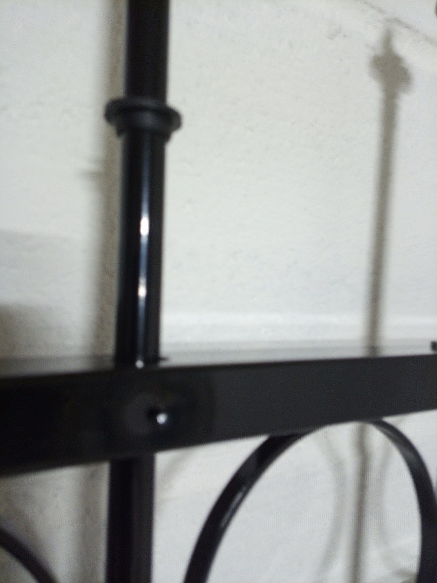 vidaXL Gartentor mit Bogen 105x170 cm Stahltor schwarz