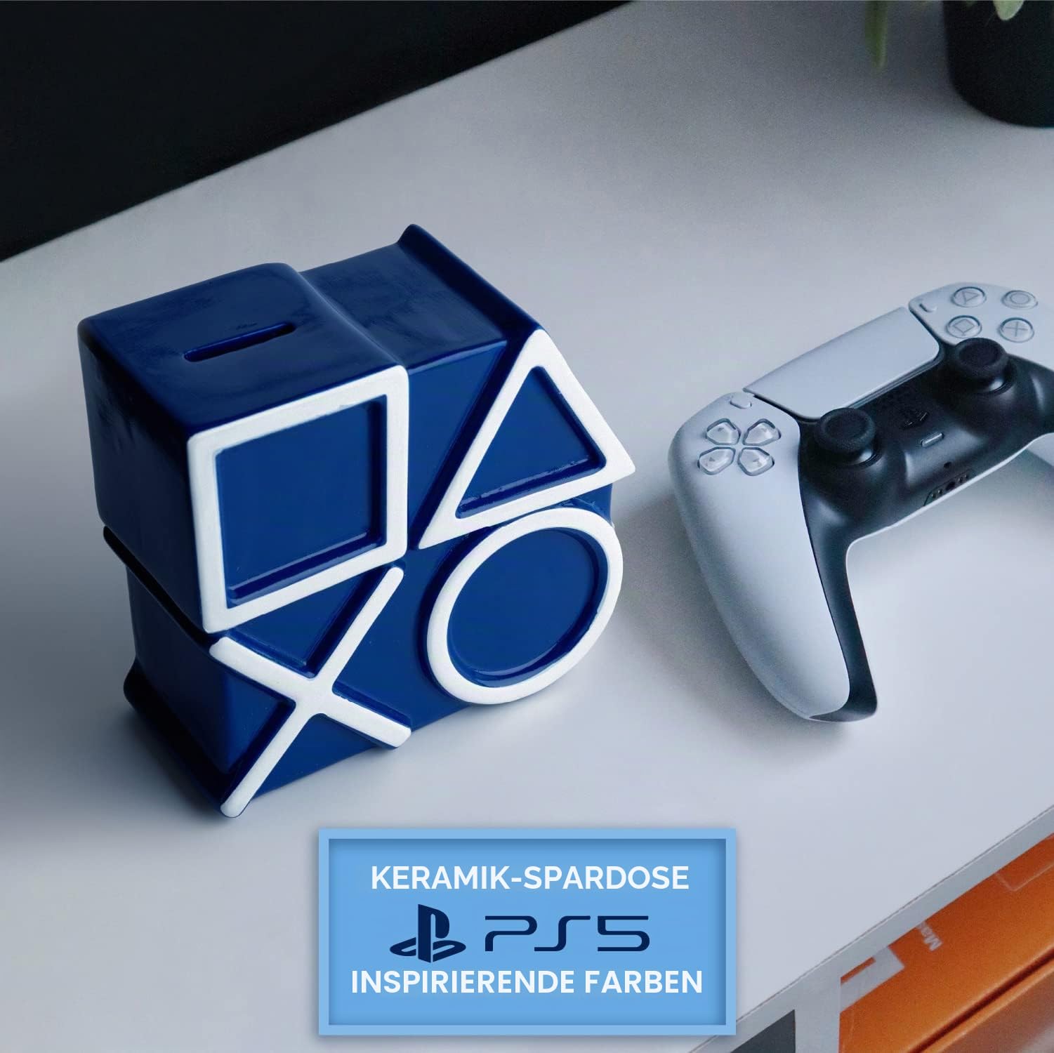 Paladone PlayStation Icons Spardose Keramik blau