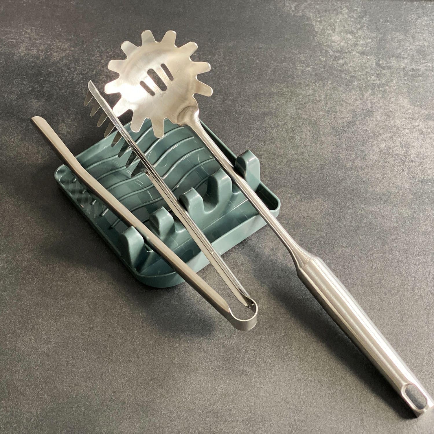 Intirilife Kochlöffelablage dunkelgrau 14cm für Deckel