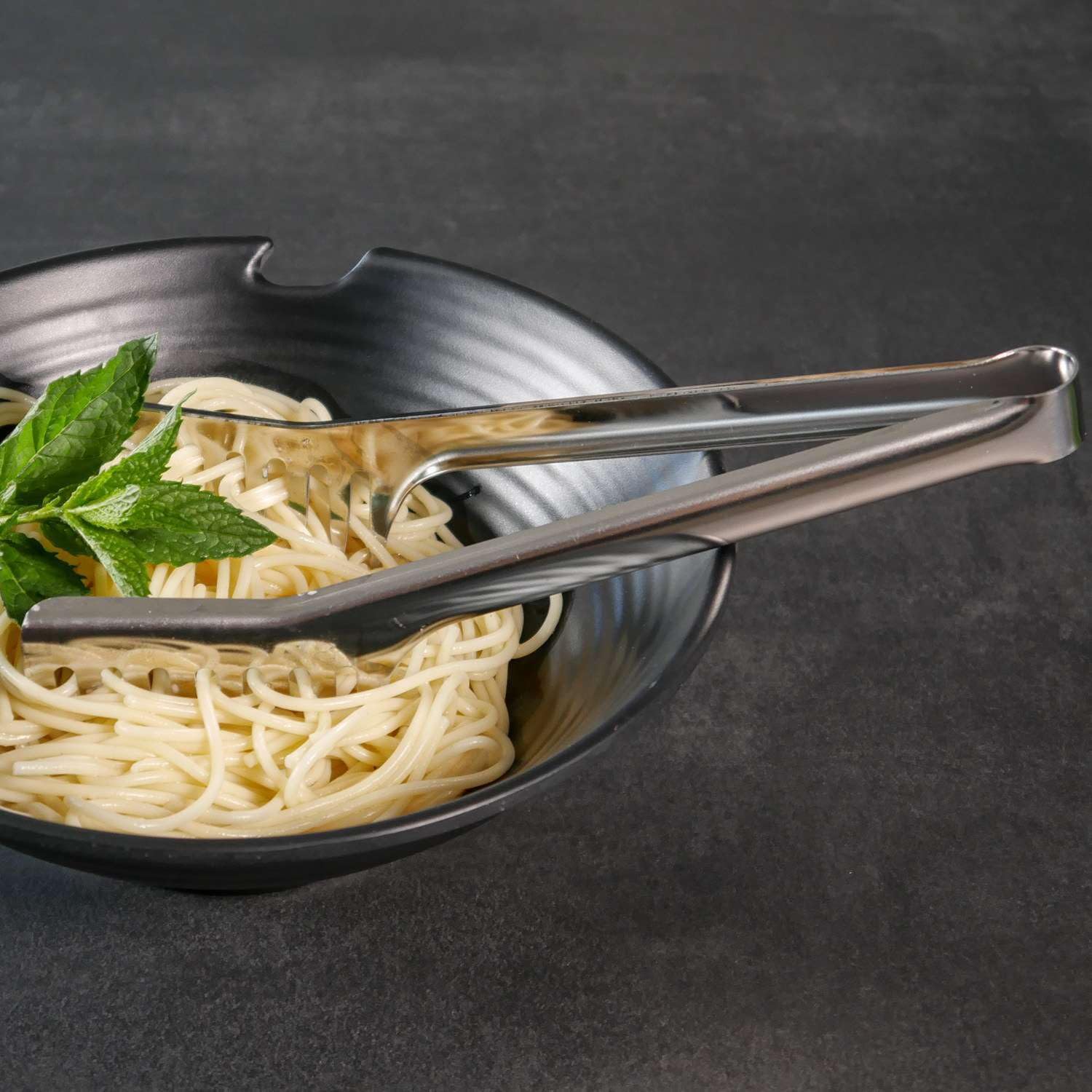 Intirilife Spaghettilöffel Set Edelstahl 2er Nudelzange