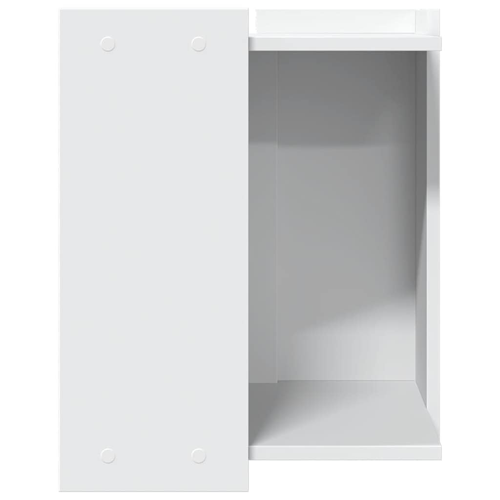 vidaXL Tierbedarf Katzenklo-Schrank Weiß 42x42x51 Holz