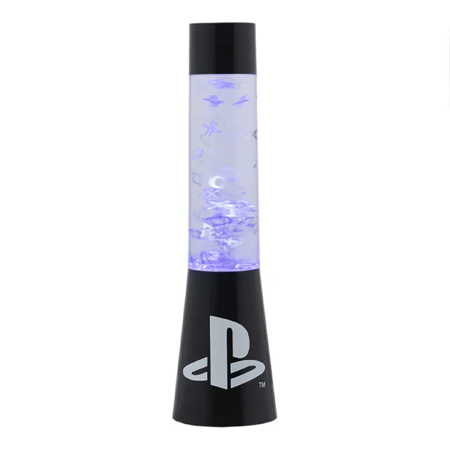 Paladone Playstation Flow-Lampe 33 cm Glitzer Blau USB