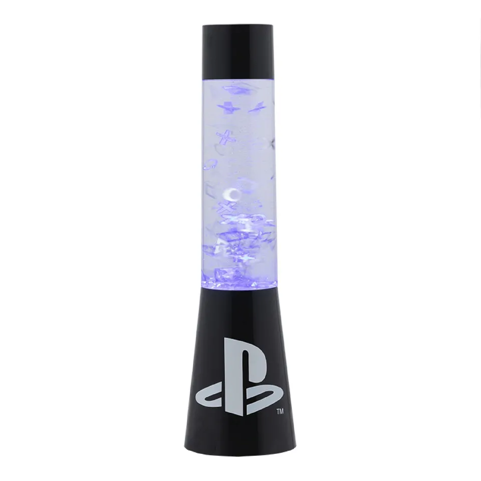 Paladone Playstation Flow-Lampe 33 cm Glitzer Blau USB