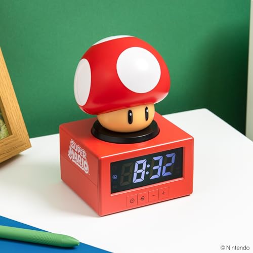 Paladone Lighting Super Mario Pilz Wecker Nachtlicht 16 cm