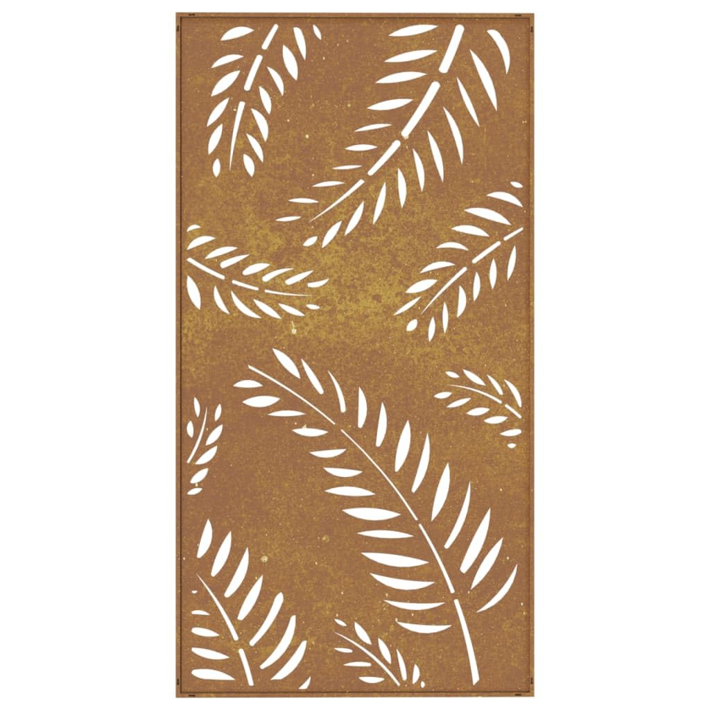 vidaXL Garten-Wanddeko 105x55 cm Cortenstahl Blatt