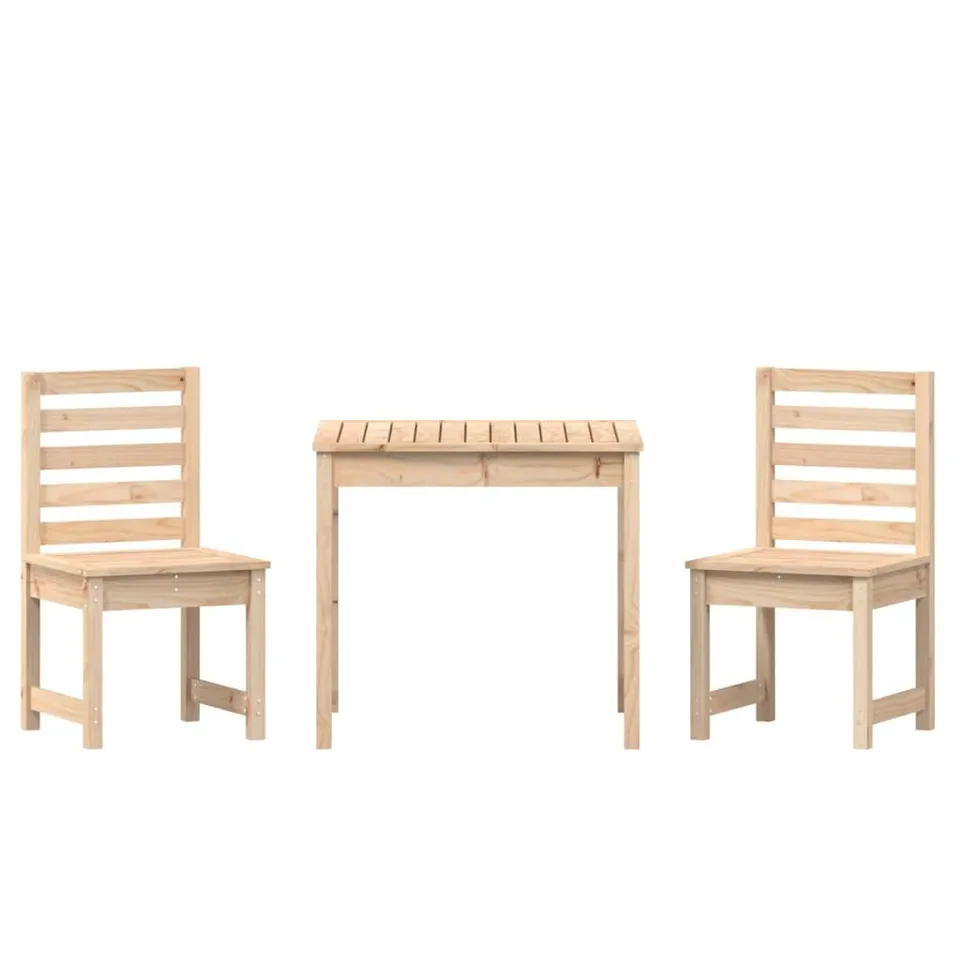 vidaXL Bistroset 3-TLG. Kiefer Massivholz Garten