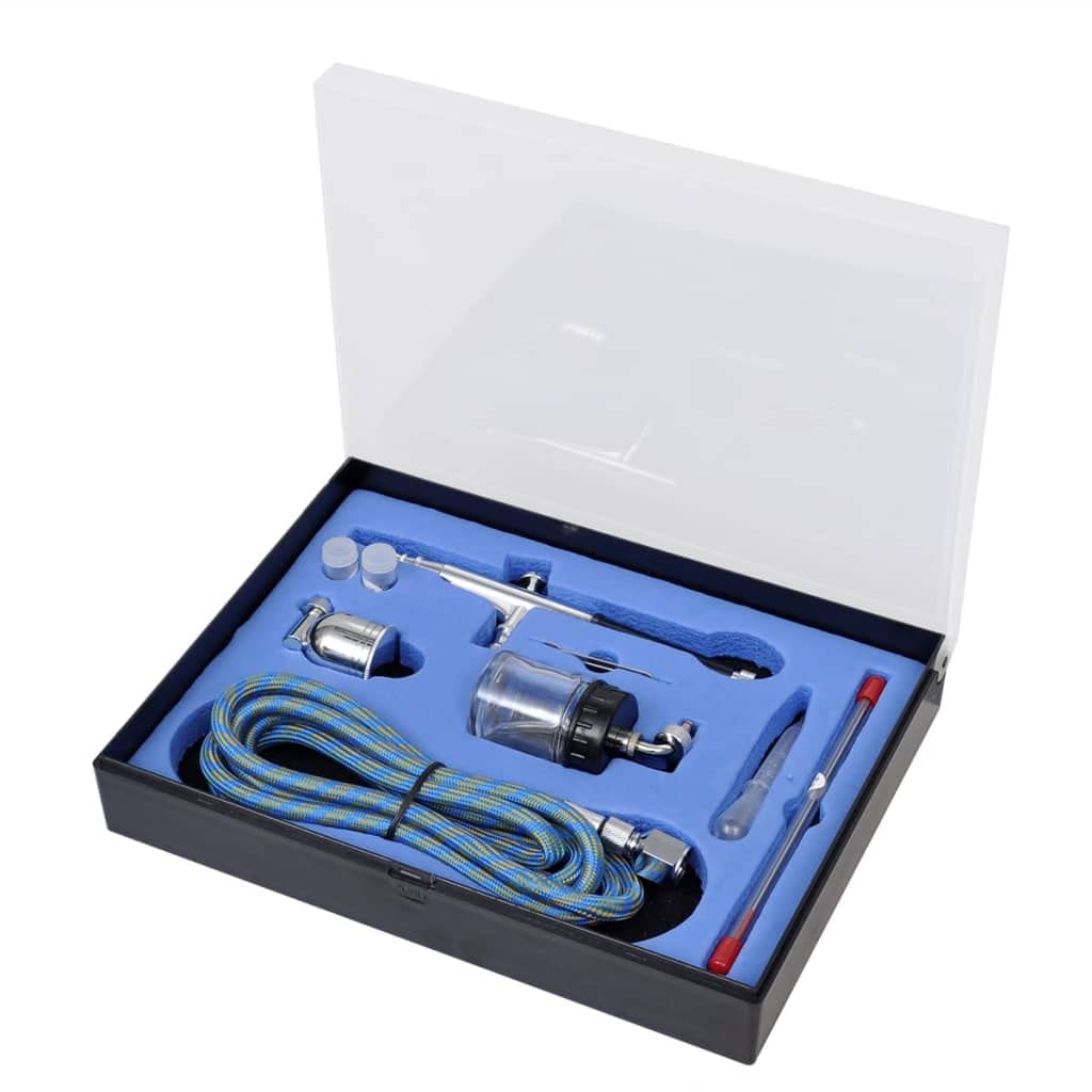 vidaXL Heimwerkerbedarf Airbrush-Set Glasbehälter 0,5 mm