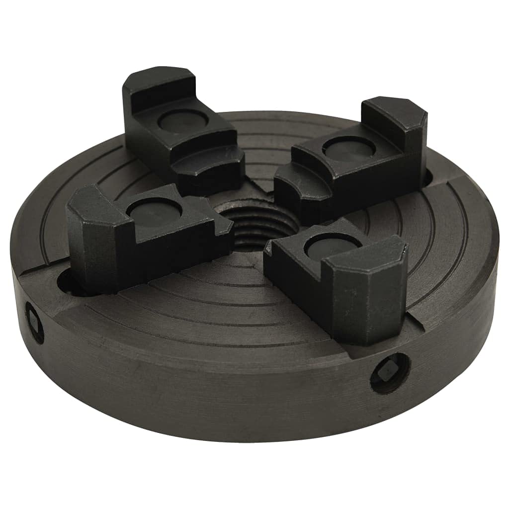 vidaXL 4-Backenfutter M33 Stahl 100mm Drechselbank