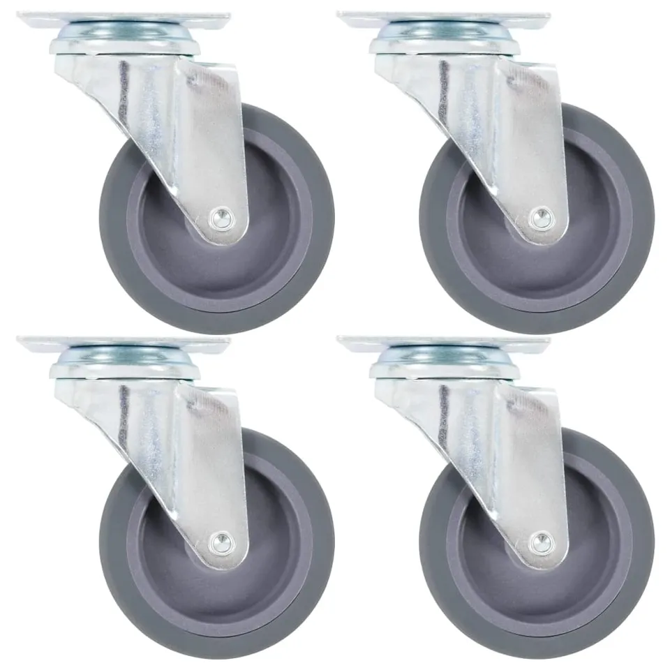 vidaXL Wirtschaft & Industrie Lenkrollen 75 mm 32 Stk. TPR 45 kg