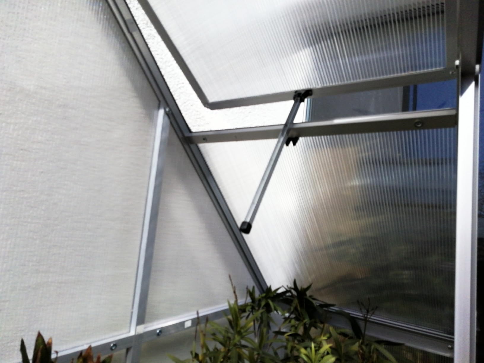 vidaXL Heim & Garten Gewächshaus 169x58x195 cm Grün Alu