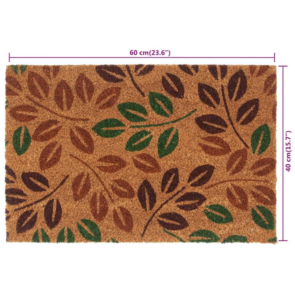 vidaXL Heim & Garten Fußmatte Kokos 40x60 cm Natur rechteckig