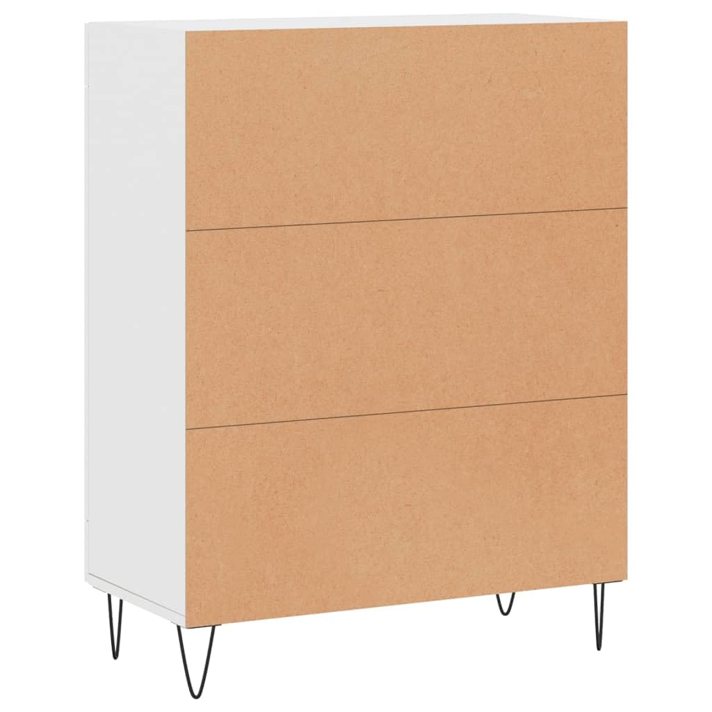vidaXL Sideboard Weiß Holzwerkstoff 69,5x34x90 cm Glastüren