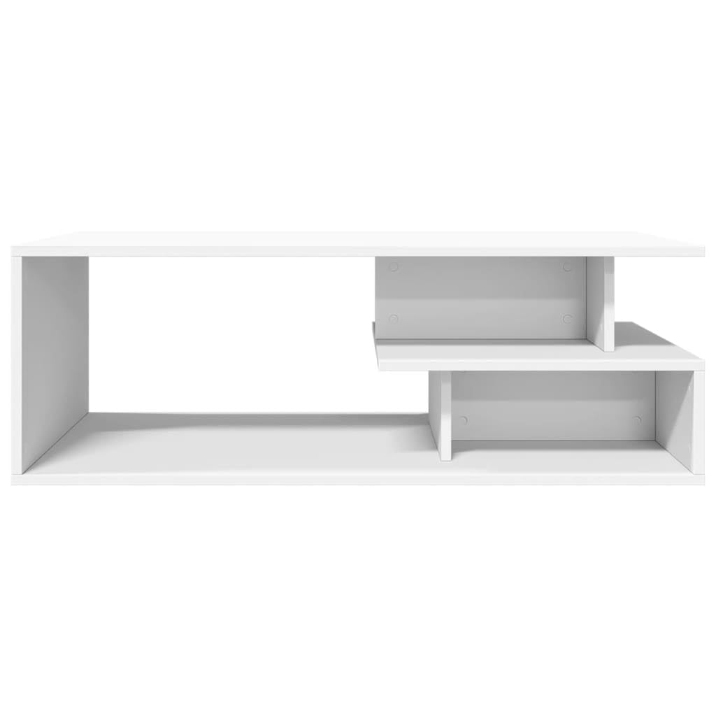 vidaXL Couchtisch Weiß 102x55x35 Holzwerkstoff mit Ablage