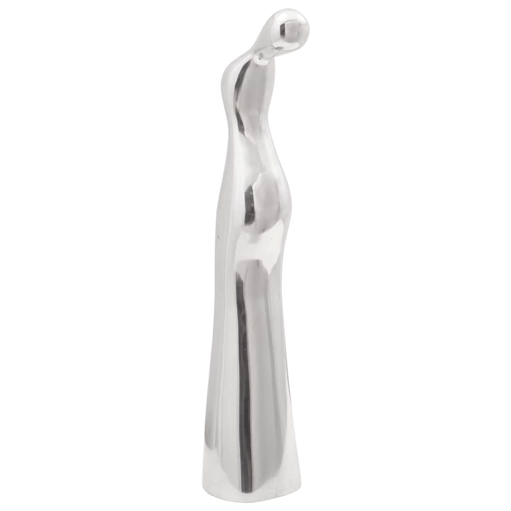 vidaXL Heim & Garten Skulptur Silber Aluminium 49 cm
