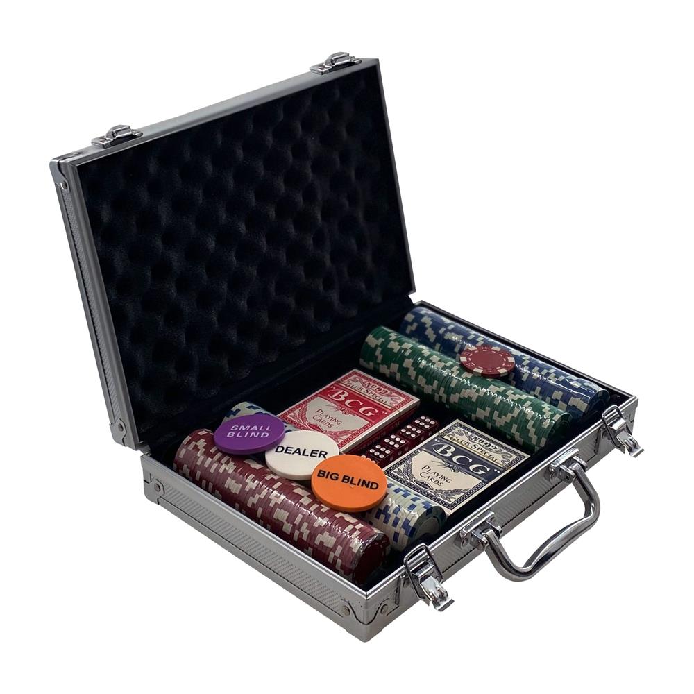 Serenelife Game Tables Pokerkoffer 200 Chips Alu