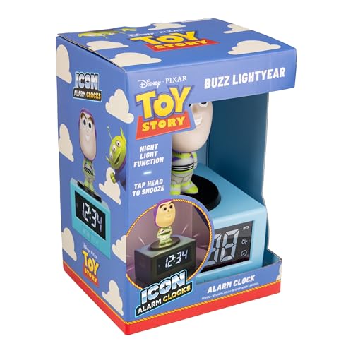 Paladone Buzz Lightyear Icon Wecker mit Nachtlicht 14 cm