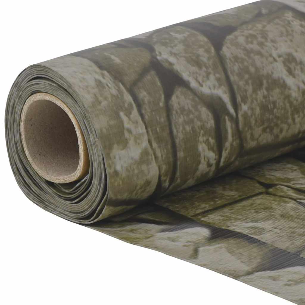 vidaXL Sichtschutzmatte Steinoptik Grau 700x120 cm PVC