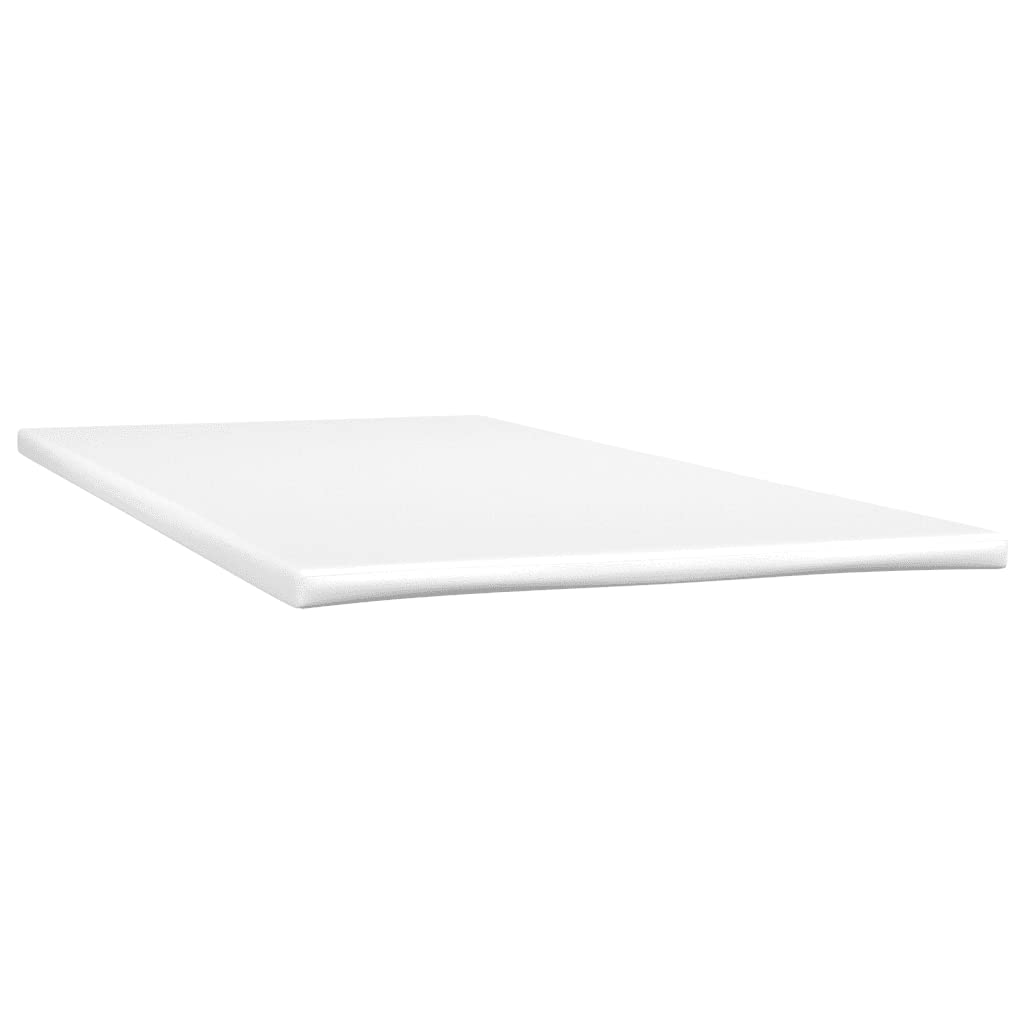 vidaXL Boxspringbett Hellgrau 100x200 cm Stoff mit Matratze LED