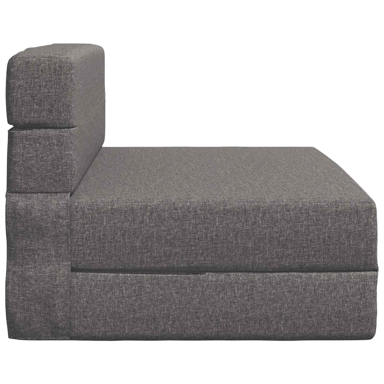 vidaXL Möbel Klappsofa Bett Schlafsofa Hellgrau 174 cm Stoff