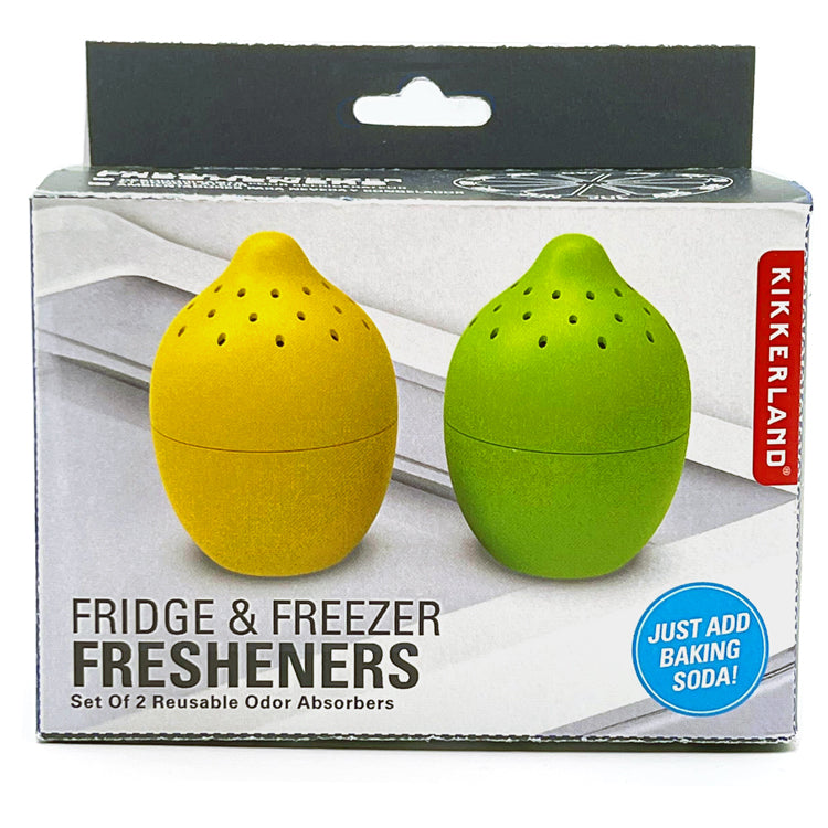Kikkerland Home Fridge Freezer Fresheners Zitrone 2er