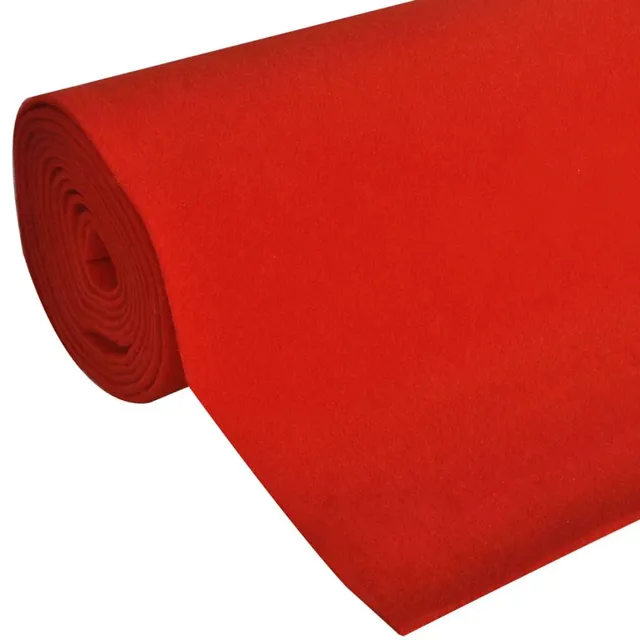vidaXL Heim & Garten Teppich Rot 1x5 m 400 g/m² Läufer