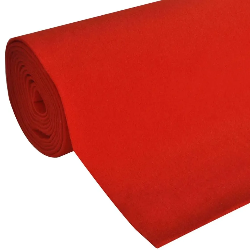 vidaXL Heim & Garten Teppich Rot 1x5 m 400 g/m² Läufer