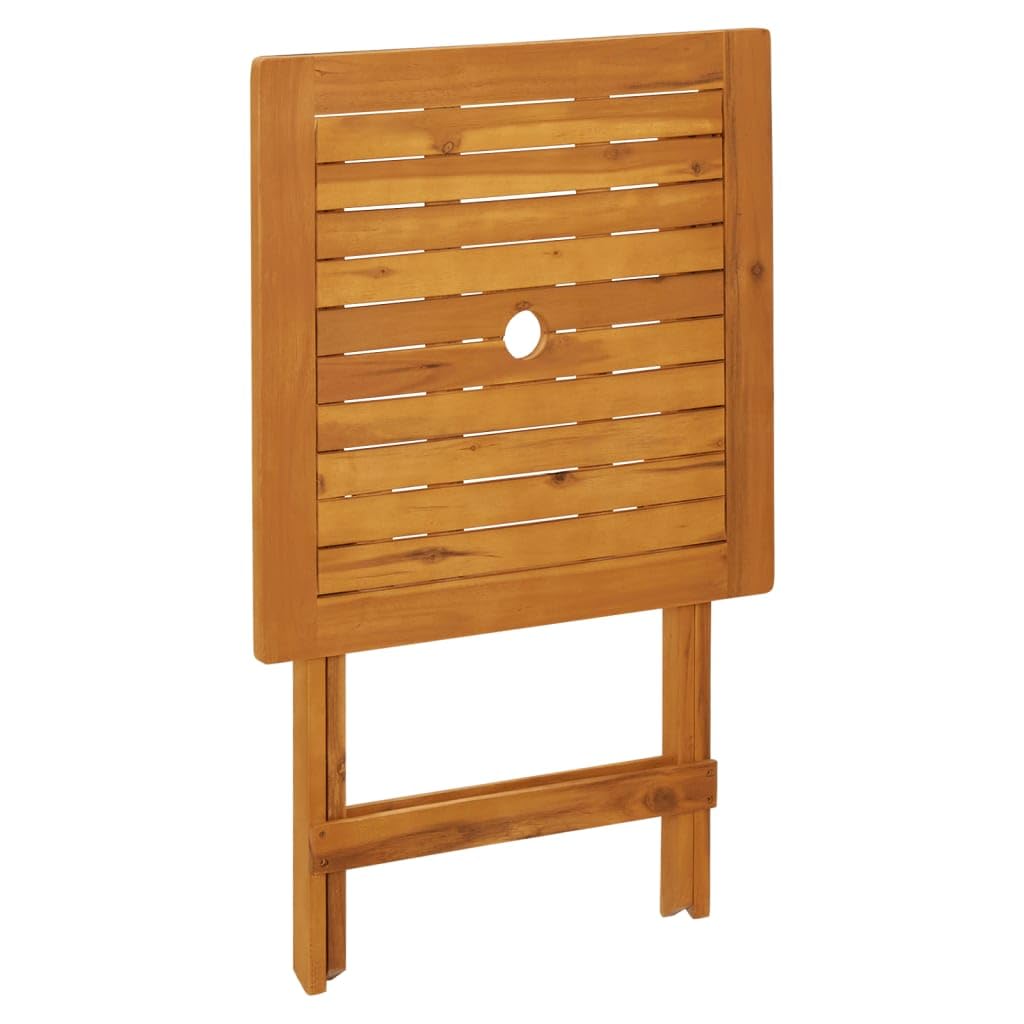 vidaXL Bistro-Set Anthrazit 3-tlg Akazie 60x60 cm klappbar