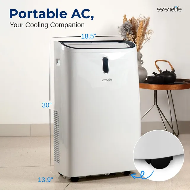 Serenelife Portable AC Klimagerät mobil 12000 BTU Weiß