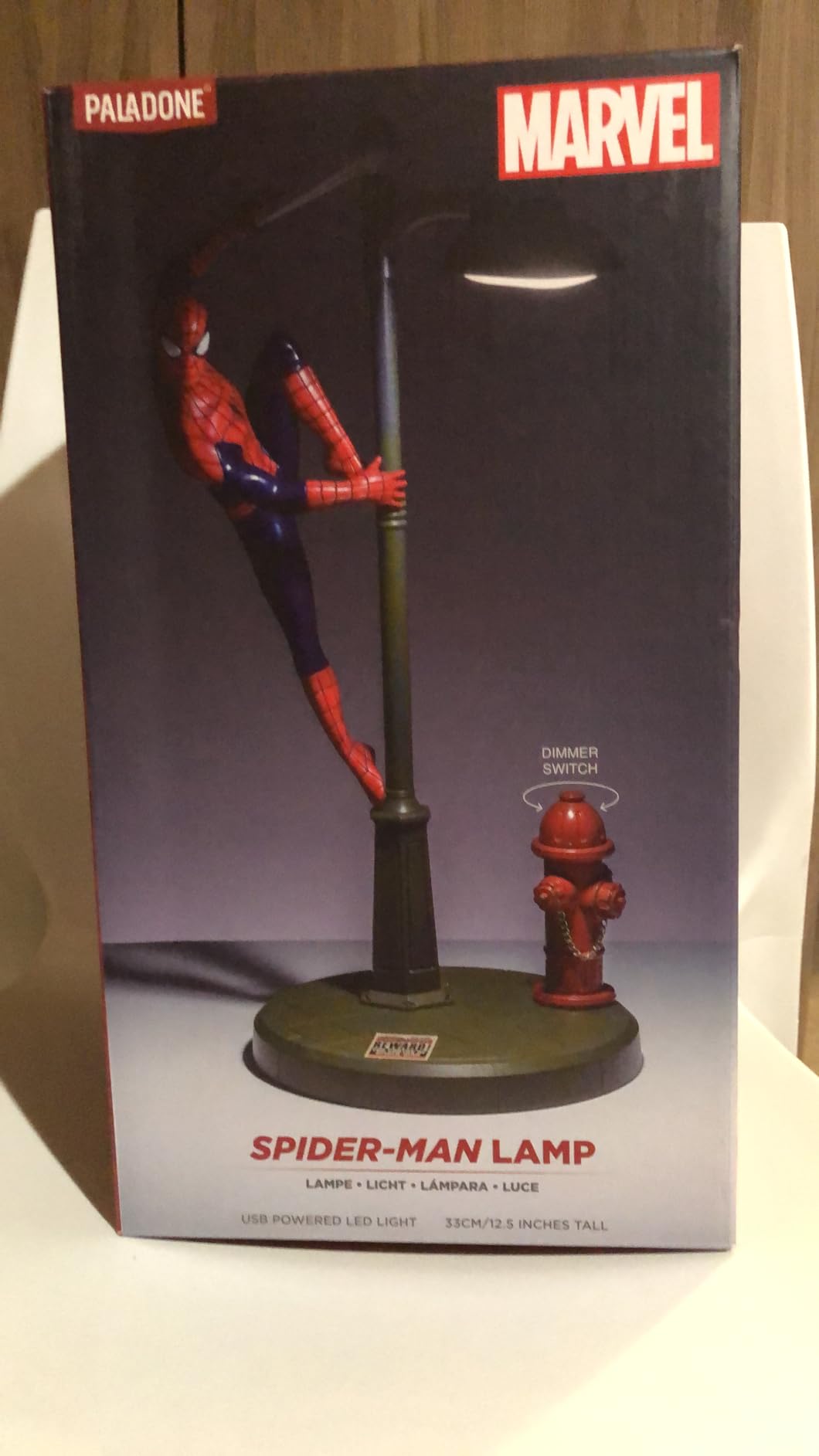 Paladone Spider-Man Tischlampe Strassenlaterne Marvel USB