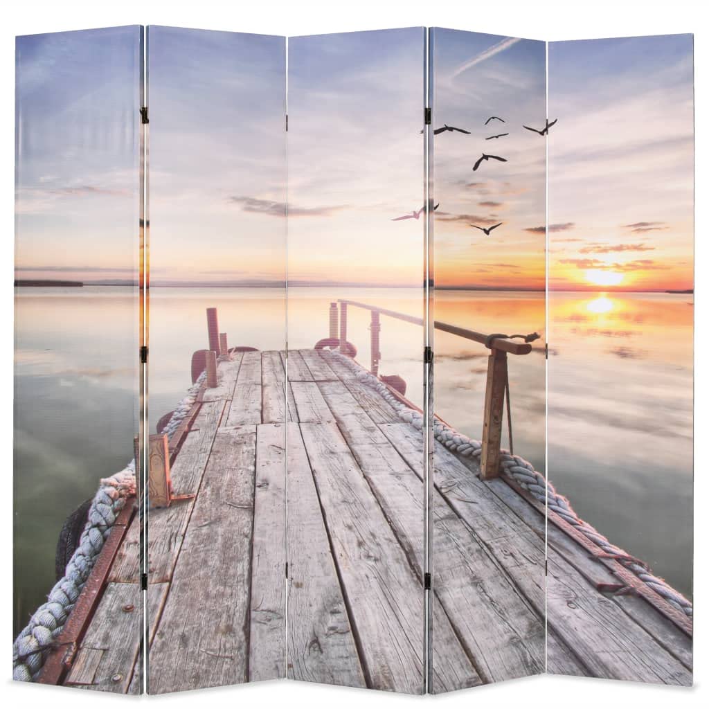 vidaXL Möbel Raumteiler Paravent 120x170 See Steg 3-teilig