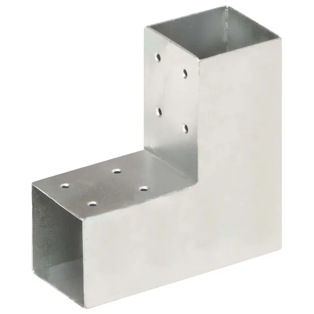 vidaXL Pfostenverbinder L-Form 71x71 mm verzinkt Metall