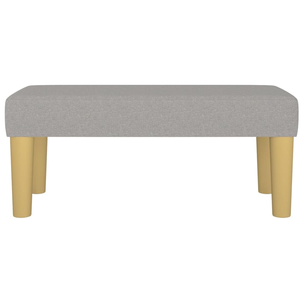 vidaXL Sitzbank Hellgrau Stoff 70x30x30 cm Polsterbank