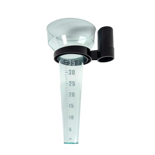 Intirilife Regenmesser 35 mm Niederschlagsmesser mit Halter
