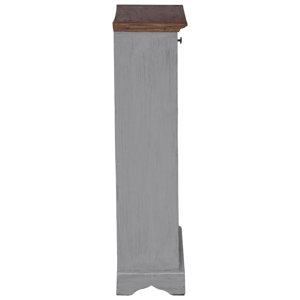 vidaXL Möbel Weinregal 55x23x85cm Flaschenregal Massivholz antik