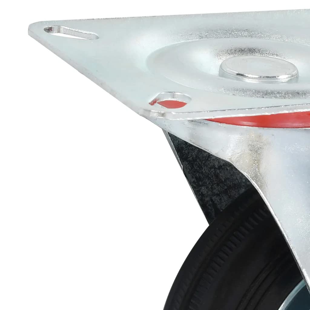 vidaXL 32x Lenkrollen 100mm Transportrollen Gummi