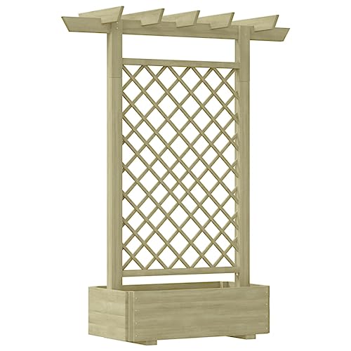 vidaXL Heim & Garten Pergola mit Pflanzkasten 162x56x204 cm Holz