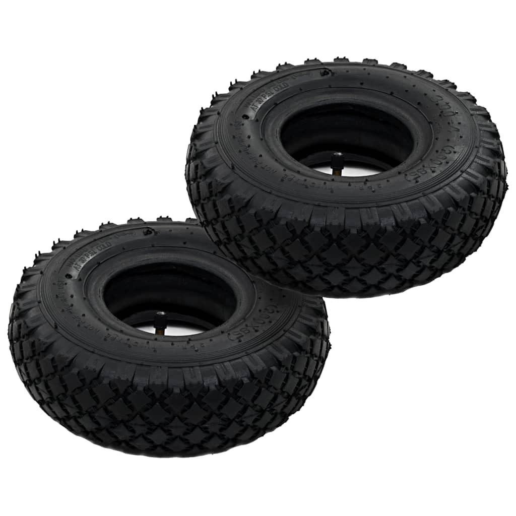 vidaXL Reifen 3,00-4 260x85 Sackkarre 2 Reifen 2 Schläuche