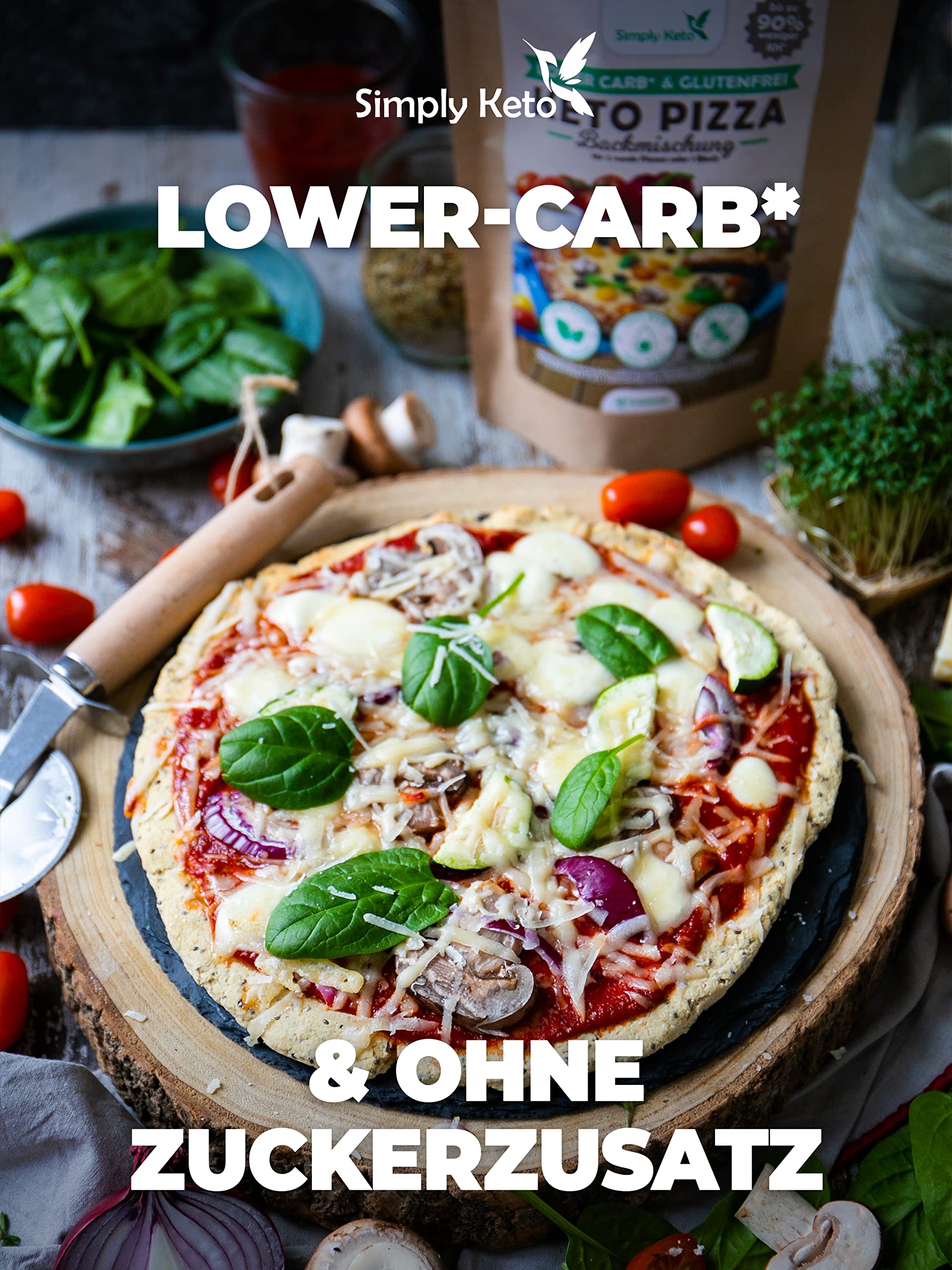 Keto Pizza Backmischung 290 g glutenfrei vegan proteinreich