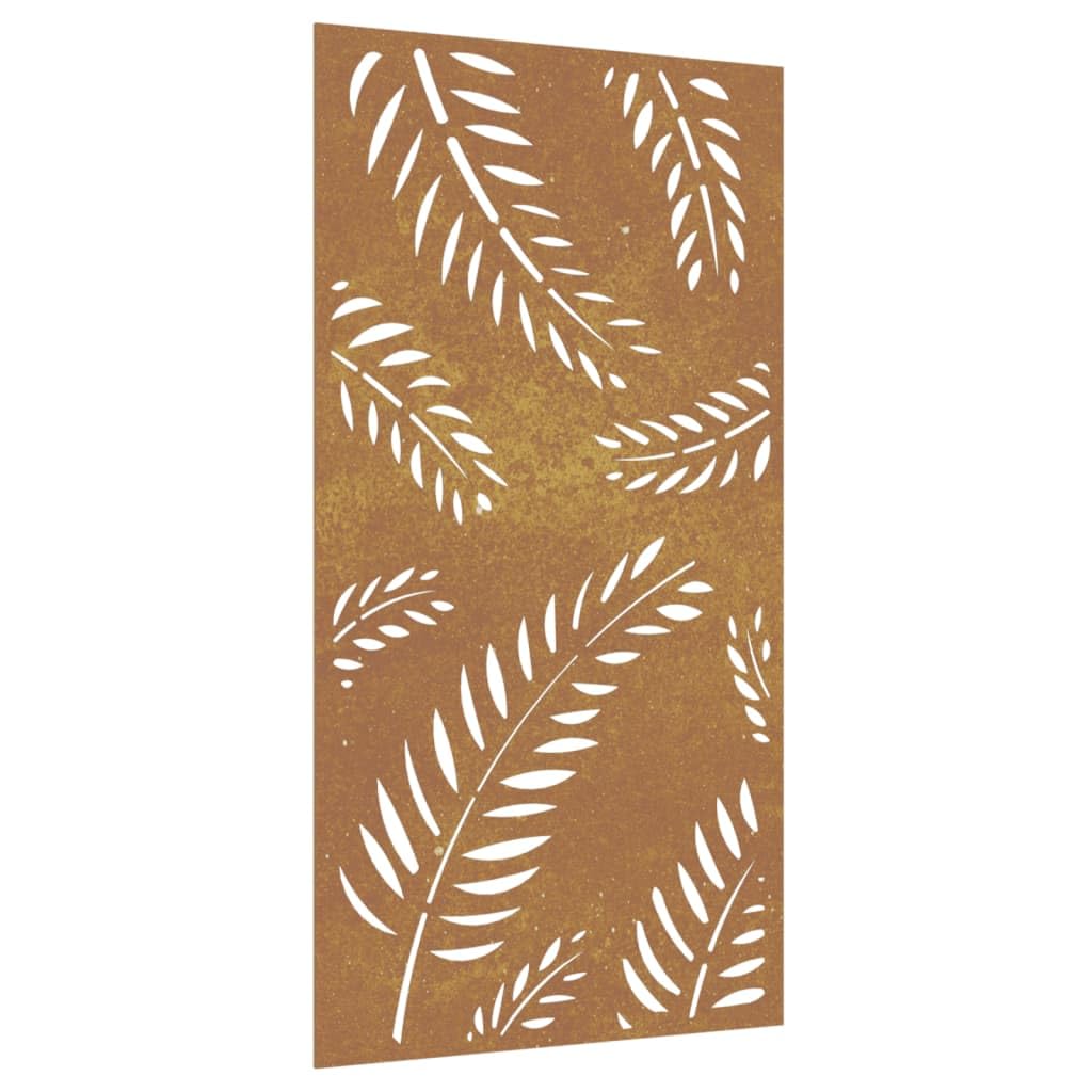 vidaXL Garten-Wanddeko 105x55 cm Cortenstahl Blatt