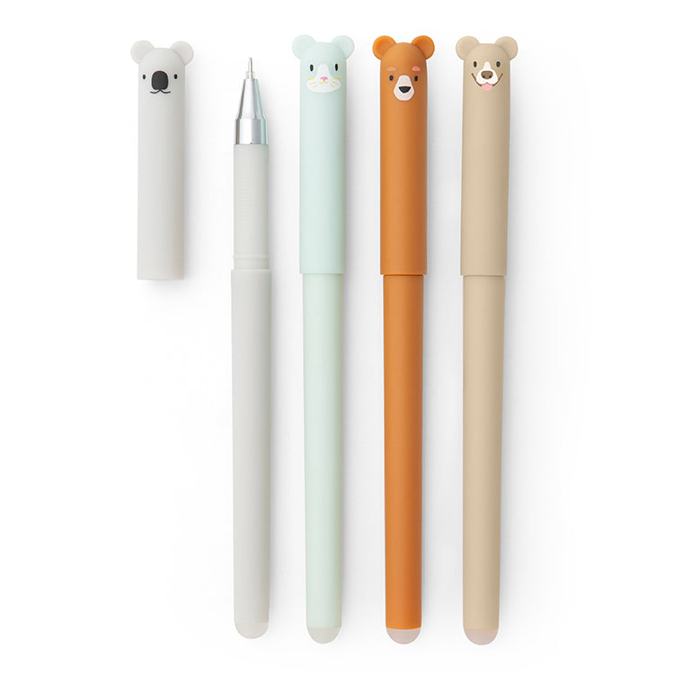 Kikkerland Erasable Animal Pens Radierstift Tier Schwarz