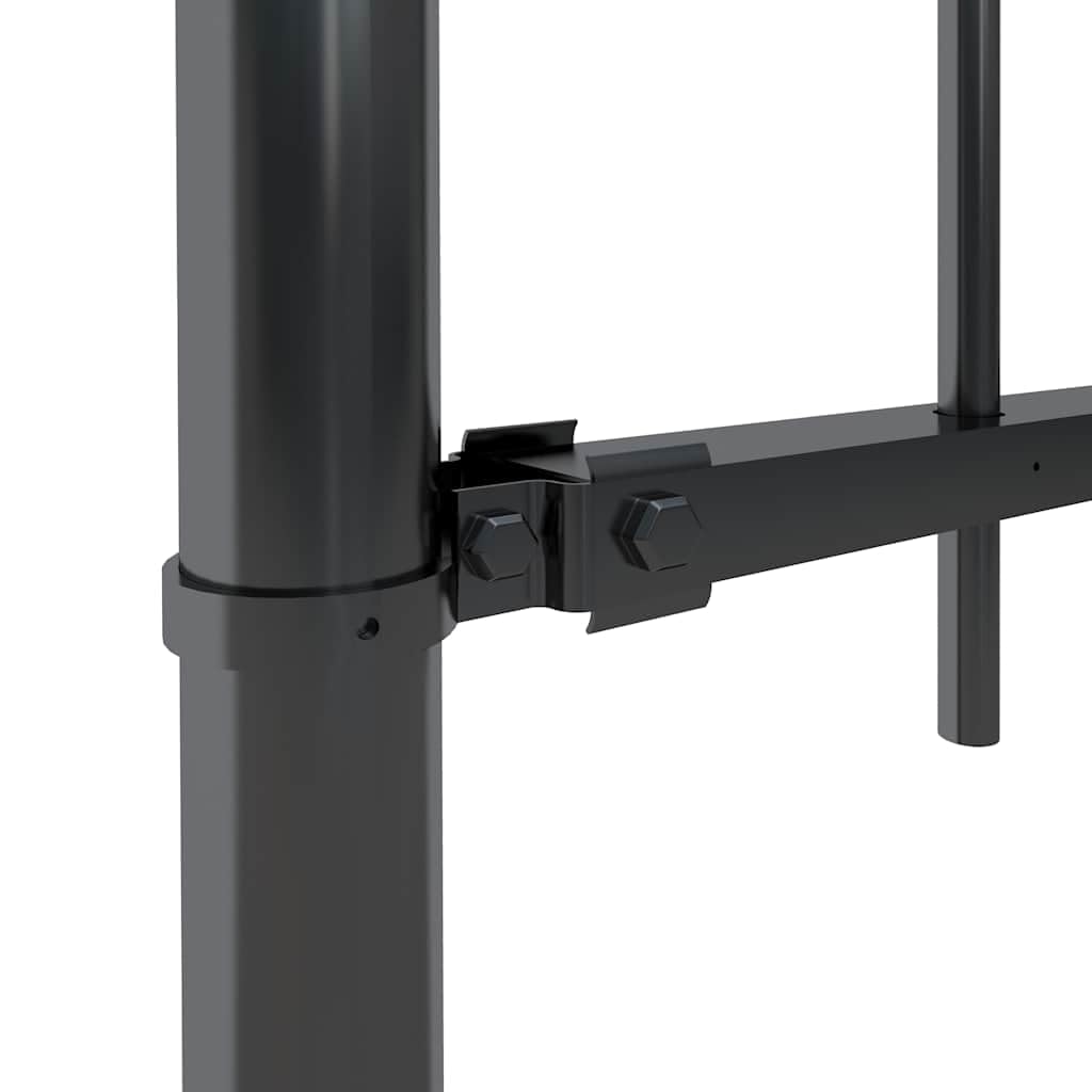 vidaXL Gartenzaun Speerspitzen Stahl 180x170 cm Schwarz