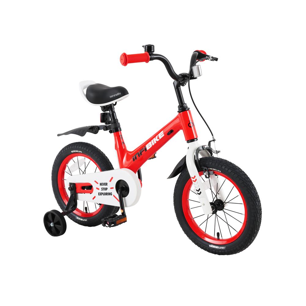 Serenelife Bicycle Kinderfahrrad 14 Zoll mit Stützrädern