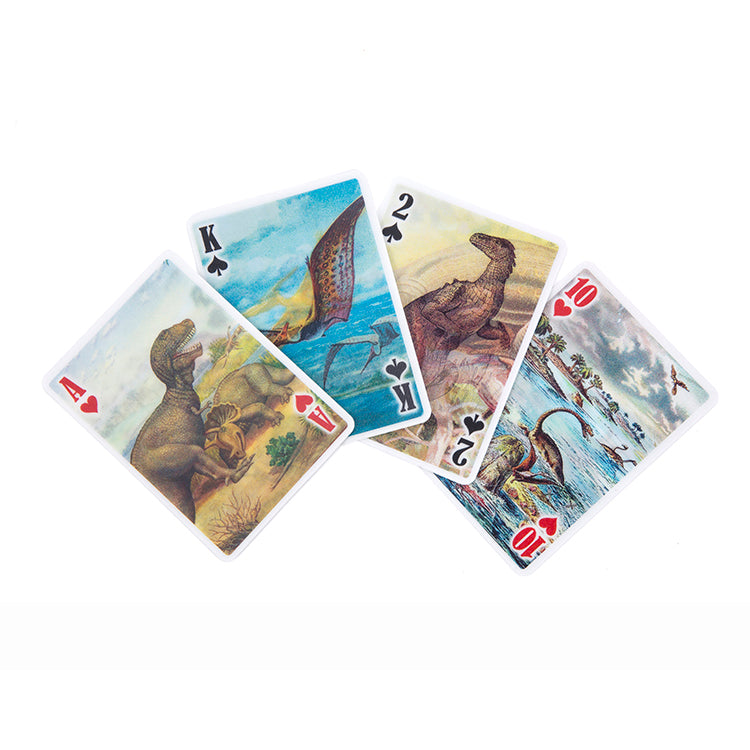 Kikkerland Home 3-D Dino Spielkarten Pokerformat Dinosaurier