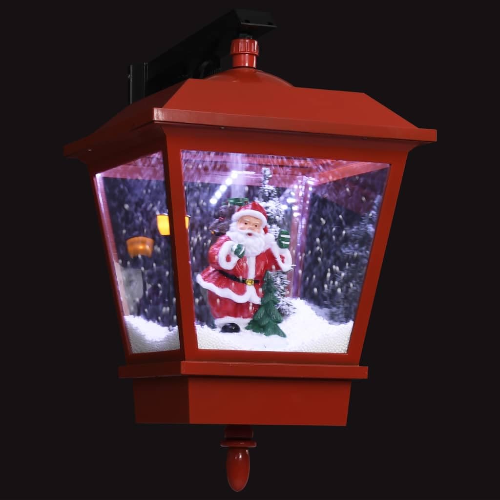 vidaXL Weihnachten Wandleuchte LED Weihnachtsmann rot 40x27x45 cm
