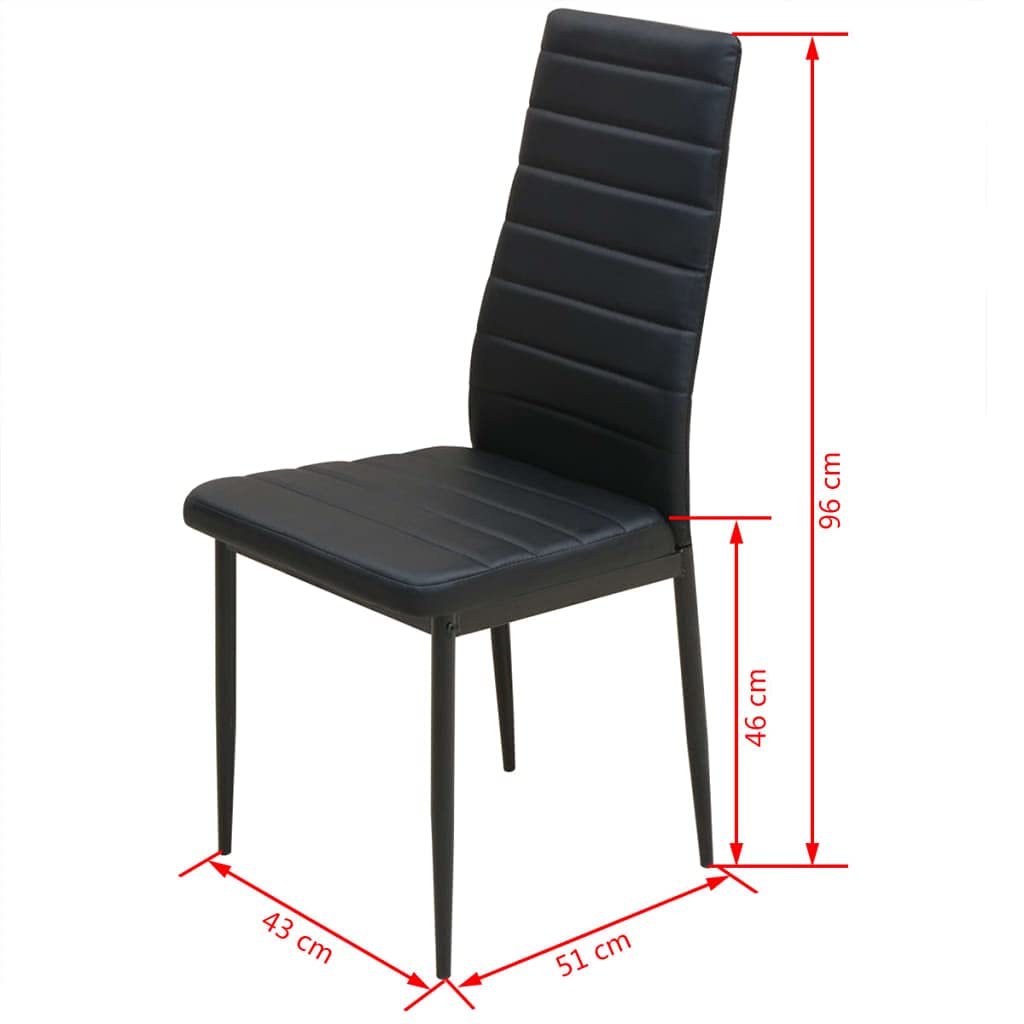 vidaXL Möbel Essgruppe 3-tlg Schwarz Glas 2 Personen