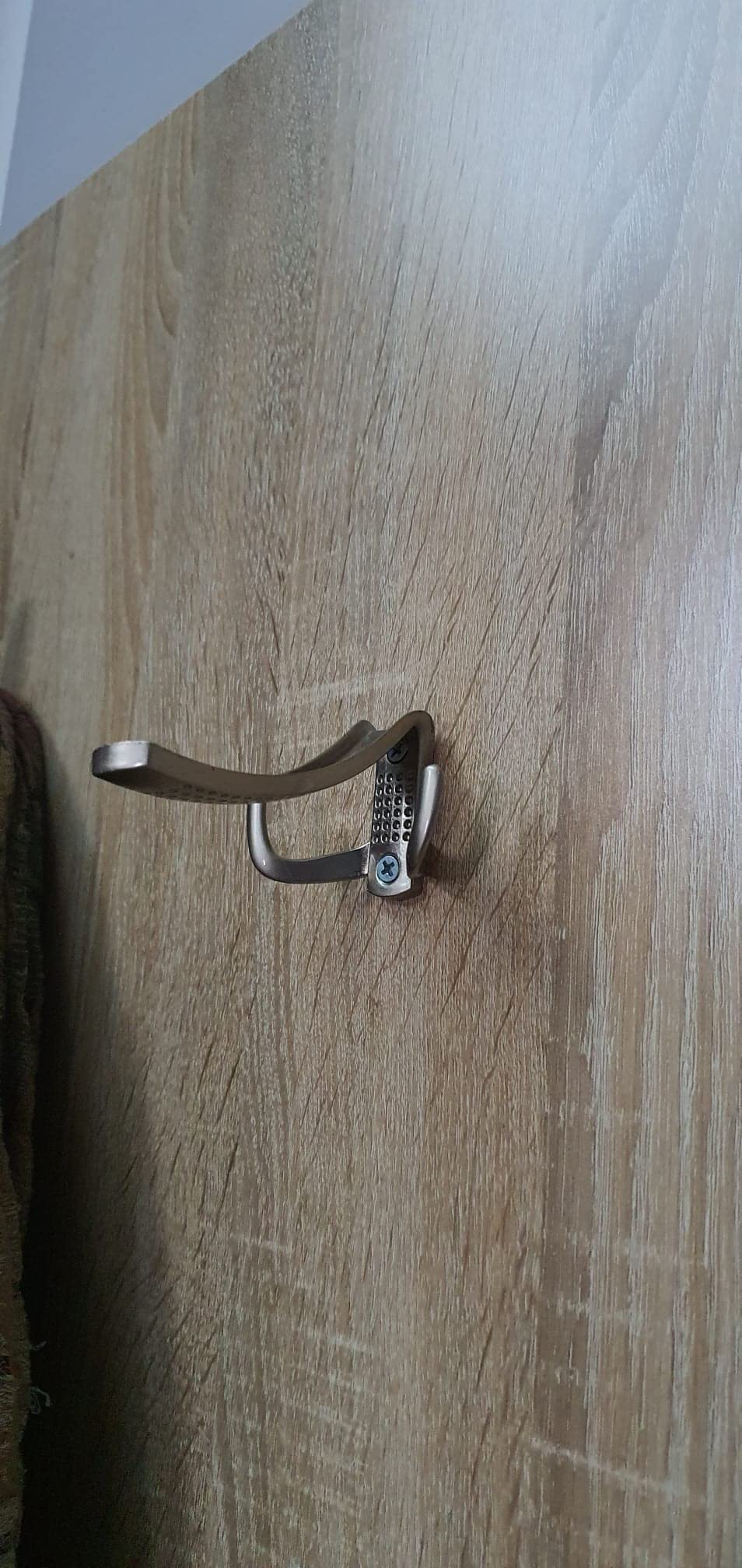 Intirilife Garderobenhaken Doppelhaken Gold 15 cm